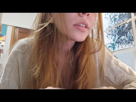 ASMR caseirinho testando mic com sons em objetos aleatórios, sons de boca e tapping 