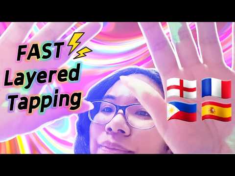 ASMR FAST AGGRESSIVE LAYERED PHONE TAPPING & SOFT SPEAKING IN DIFFERENT LANGUAGES (Mouth Sounds) ⚡🤩