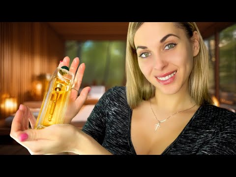 ASMR Oil Massage Best Sleep Treatment Roleplay, Personal Attention and RAIN sounds