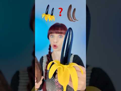 ASMR Black Jelly, Gummy Banana, Real Banana Eating  #mukbang #eating