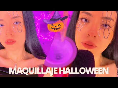 Maquillaje para halloween 🕷️🎃 | Susurros relajantes | Andrea ASMR 🦋