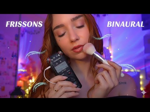 ASMR BINAURAL PROCHE DU MICRO ET FRISSONS (Tascam)