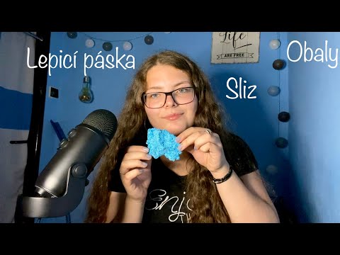 ASMR CZ Lepivé zvuky & šeptání | Sticky sounds | 💯 Tingles 😃