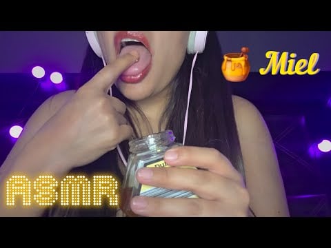 ASMR+CHISME 🍯 MIEL CON LOS DEDOS #asmr #asmrsounds #asmrvideo  