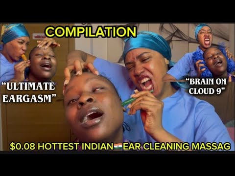 ASMR✨INDOOR STREET INDIAN🇮🇳HEAD& EAR INTENSE MASSAGE,SPITPAINT ON VICKY COMPILATION 