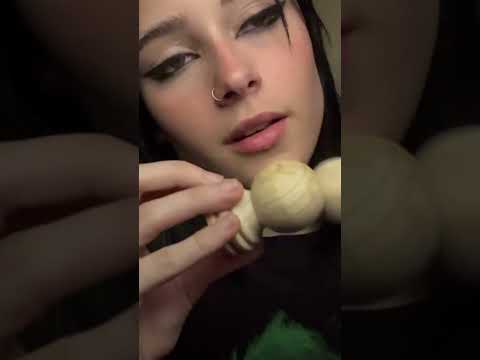 ASMR con maderitas #asmr #tingles #visualtingles