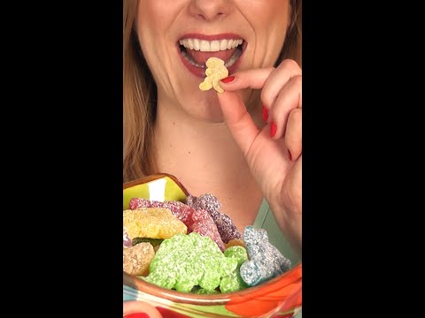 👆🏼👆🏼👆🏼 Long version 👉🏼 ASMR Soft candy eating with relaxing chewing sounds #shorts