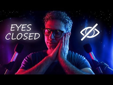 ASMR EYES CLOSED Instructions for SLEEP 🌙 Blacked Out Left Right Tests
