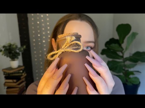 fast not aggressive tapping for asmr #15 (brown objects) (no talking)