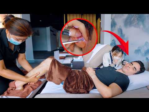 ASMR: Traditional Chinese Ear Cleaning and Foot Reflexology Massage