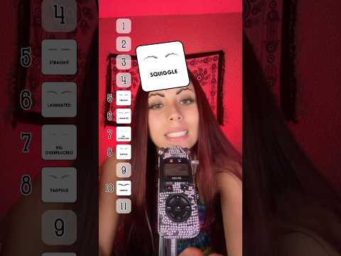 ranqueando sobrancelhas - asmr #asmr #mouthwhisper #relax