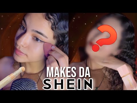 ASMR TESTANDO MAQUIAGENS DA SHEIN (SHEGLAN)