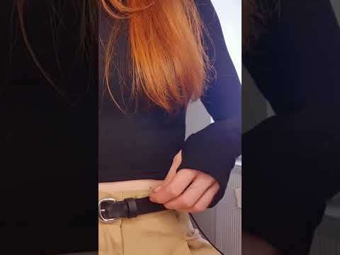 Fast and aggressive belt tapping 💓 #asmr #tingles #tappingsounds #fasttapping #leatherbelt #relax