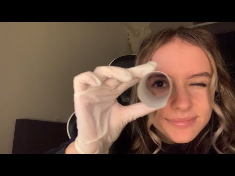 ASMR FAST + very short cranial nerve exam 😷💤