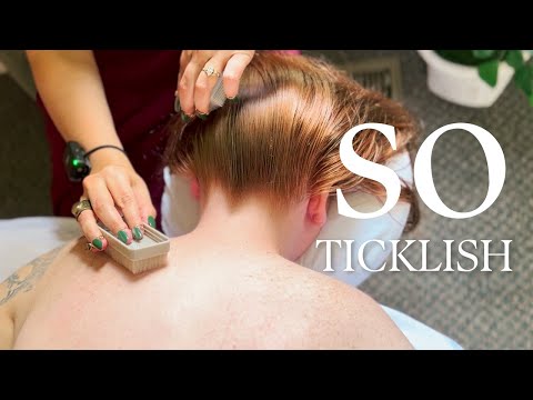 ASMR Most Replayed Moment: Giving My Super Ticklish Friend an ASMR Massage