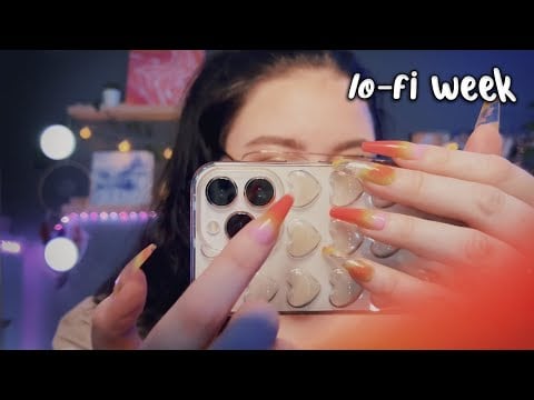 ASMR lo-fi WEEK ✨ Cameralens/Phone Tapping & Scratching 💅🏻📱 (sååå tingly)