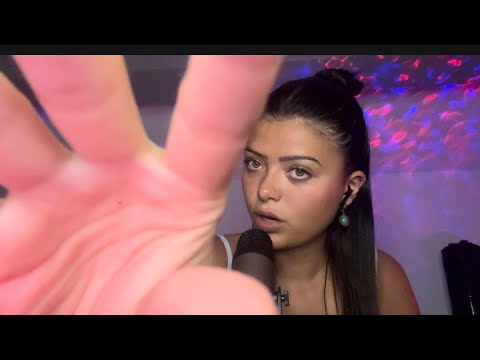 ASMR CLOSE UP ( chuchotement proche de micro , triggers, mouth sounds)