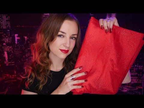 🍎ASMR🍎RED Triggers🍎Whispered🍎Binaural🍎 #asmr