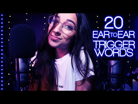 ASMR Português | 20 PALAVRAS GATILHO PARA TE DAR ARREPIOS! 😍 (Ear to Ear Trigger Words)