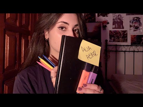 ASMR con material escolar | ASMR en español | Alia ASMR 2020