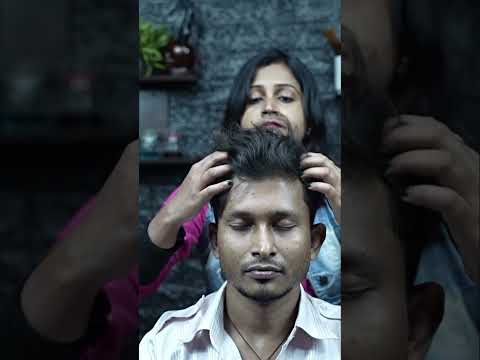 Satisfaction Overload By Indian Lady Barber Chaitali | ASMR Head Massage #shorts
