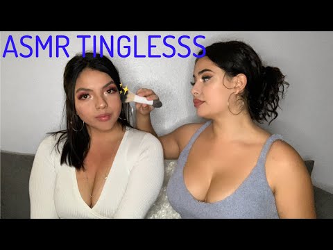 ASMR | Giving my friend TINGLES 💤  (she almost fell asleep!)