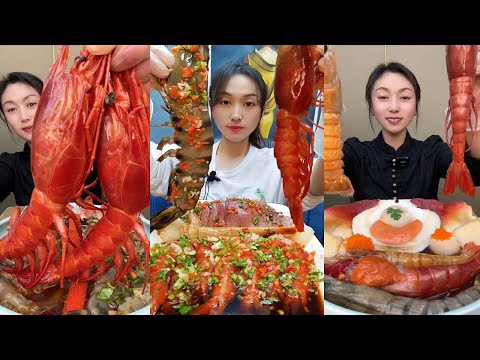Huge Seafood Boil Mukbang ASMR 🦑 | 엄청난 해산물 찜 먹방 ASMR | 巨大シーフードボイル ASMR | 巨量海鲜煮吃播 ASMR