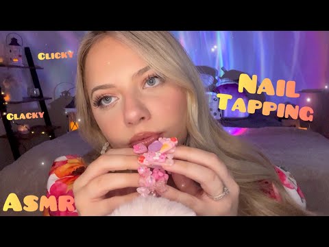 Asmr Clicky Clacky Nail Tapping for Sleep 😴 No Talking