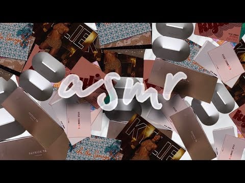 ASMR Makeup Palette Collection (Tapping & Soft Spoken Whispers) 💄