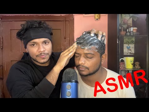 ASMR Facial Massage & Hair Wash