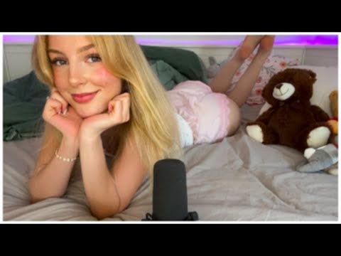 ASMR💙your GIRLFRIEND helps you sleep