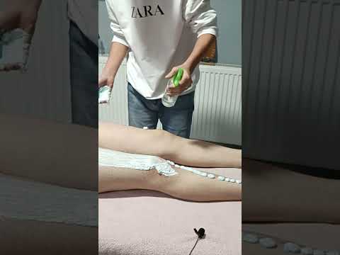 FOAM RELAXING FRONT LEG MASSAGE TURKISH THERAPY #satisfying #relaxing #asmr #shorts #massage