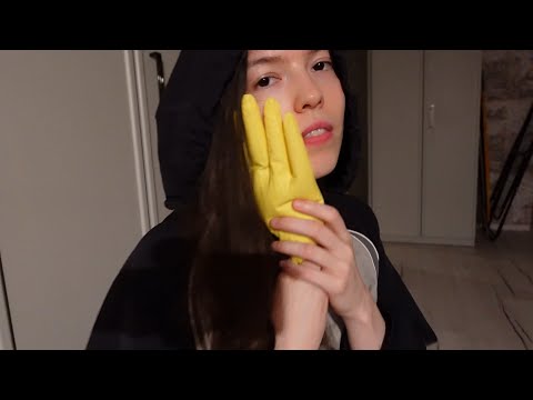 ASMR rubber gloves sounds Fast to slow asmr