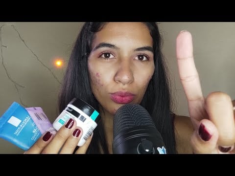 ASMR FAZENDO SKINCARE EM VOCÊ DE UM JEITO FAST AND AGGRESSIVE 💆🏽‍♀️