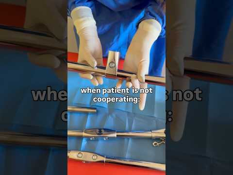 When patient is not cooperating #nurse #medicalexam #latexgloves