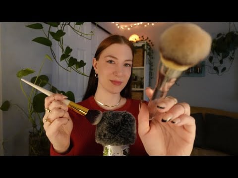 Brain Massage 🧠 Mic Scratching, Face Brushing 🖌️ & Ramble