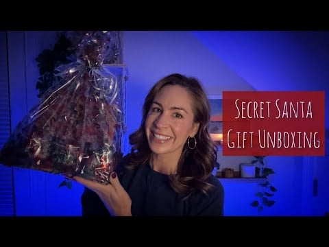 ASMR | Unwrapping My Secret Santa Gift 🎁 Everything We Need For A Cozy Fireside Cocoa Moment ☕️🧑‍🎄 