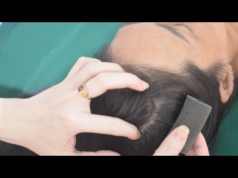 ASMR Real Person Hair Parting And Relaxing Head Scratch - Hair Sounds For Therapy