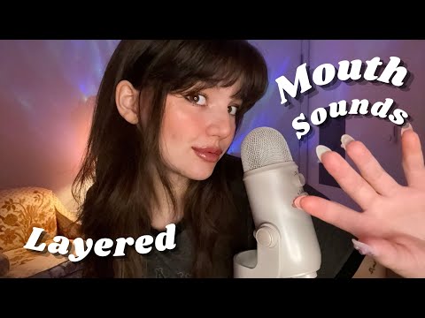 ASMR | Intense Layered Mouth Sounds ( Wet & Dry, Fast & Aggressive ) With Hand Movements