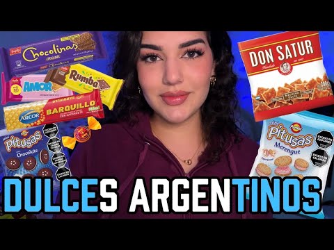 ASMR PROBANDO DULCES ARGENTINOS 🇦🇷🧉