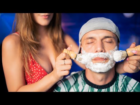 Asmr BARBERÍA, RASURADO Y CORTE DE BARBA en PERSONA REAL | ASMR Español | Asmr with Sasha