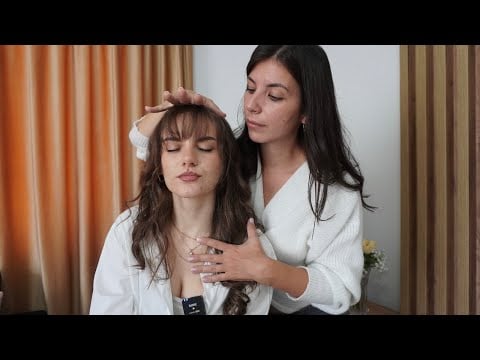 ASMR Indian Head Massage | Energy Healing, Scalp Assessment, Back, TSA Pat Down, Sensory Tests ✨😴