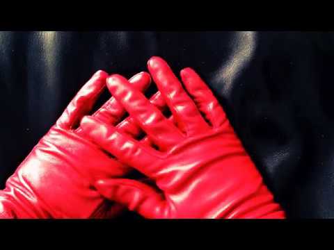 LEATHER GLOVES ❤  Whisper💋 Cutting Paper✂ Creaking & Shiny[[ASMR]]