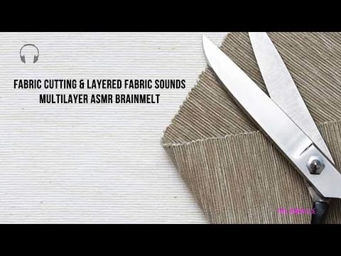 [ASMR] Fabric Cutting Sounds ★ Multilayer Fabric Melt ★ [Binaural] [no talking]