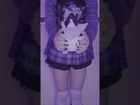 ASMR goth girl wants to scratch you like her plushie 😡✨️ #asmr #asmrscratching