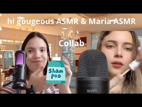 Asmr Collab com @Maria_asmr_canal roleplay te arrumando para um encontro #asmrroleplay #asmrptbr