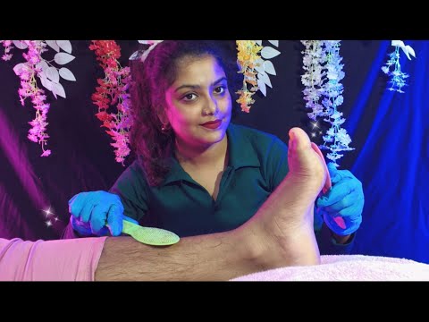 ASMR | Foot Massage For Heaven | 3d ASMR Sound foot wash and padicure ,for your better sleep 😴