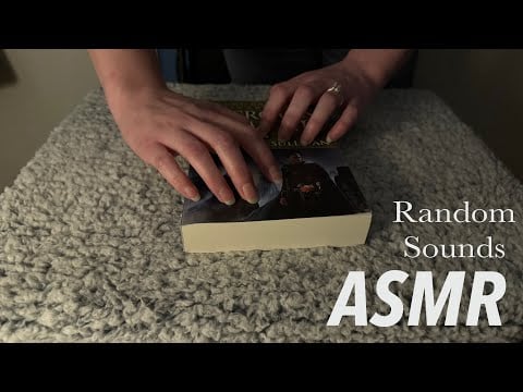 📕 Book tapping ASMR but there’s a glitch in the sound matrix! 😱(random sound assortment)