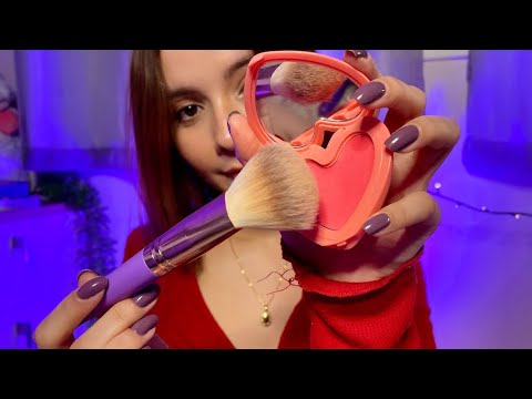 ASMR- VOU TE MAQUIAR DELICADAMENTE ENQUANTO VOCÊ RELAXA 💄