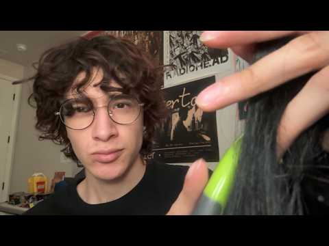ASMR Guy Brushes Your Hair Before Class💤